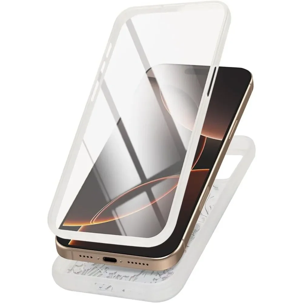 iPhone 15 Pro Case with Built-in Screen Protector, Floral, 20J-172PH008